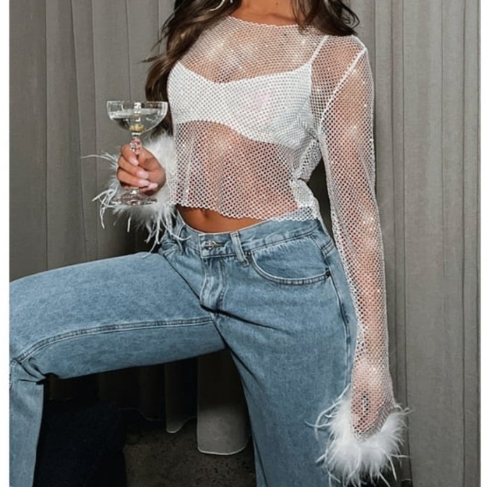 Whitefox Boutiqueue Sparkle Top